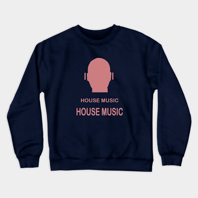 house music Crewneck Sweatshirt by omitay